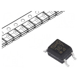Optocuplor SMD cu 1 Canal, Iesire Tranzistori, Izolatie 3,75kV, Tensiune Colector-Emetator 80V | Electronic-mag.ro | Componente Electronice