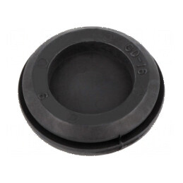 Manșon cu Cap Adâncit pentru Ø Orificiu Montare 22,5mm și Ø Orificiu 16mm, Negru | Electronic-mag.ro | Componente Electronice