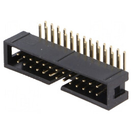 Conector IDC Soclu Tată 26 PIN Unghi 90° THT Aurit 2,54mm | Electronic-mag.ro | Componente Electronice