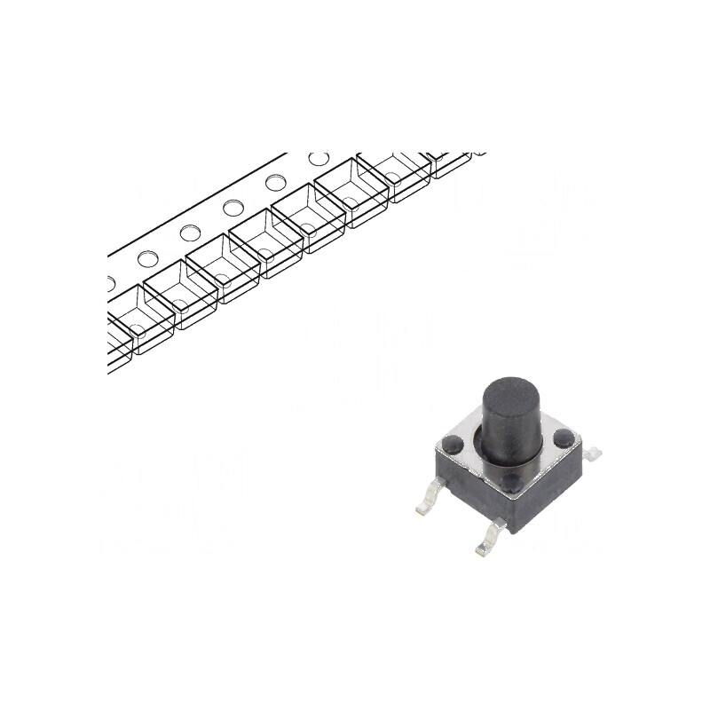 Microîntrerupător TACT SPST-NO 0,05A/12VDC SMT - Pozitie 2, Fara Contact | Electronic-mag.ro | Componente Electronice Microîntrerupător TACT SPST-NO 0,05A/12VDC SMT - Pozitie 2, Fara Contact | Electronic-mag.ro | Componente Electronice