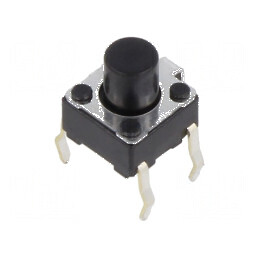 Microîntrerupător TACT SPST-NO 0,05A/12VDC THT 980mN - Pozitie 2 | Electronic-mag.ro | Componente Electronice