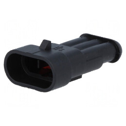 Conector cablu-cablu mufa tată Superseal 1.5 PIN 3 pentru temperaturi între -40 și 125°C | Electronic-mag.ro | Componente Electronice