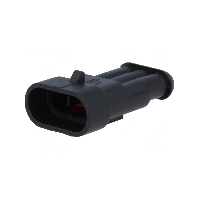 Conector cablu-cablu mufa tată Superseal 1.5 PIN 3 pentru temperaturi între -40 și 125°C | Electronic-mag.ro | Componente Electronice