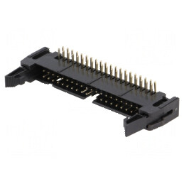 Conector IDC Soclu Tată 40 PIN Unghi 90° THT Aurit 2,54mm - Componentă Electronică Profesională | Electronic-mag.ro | Componente Electronice