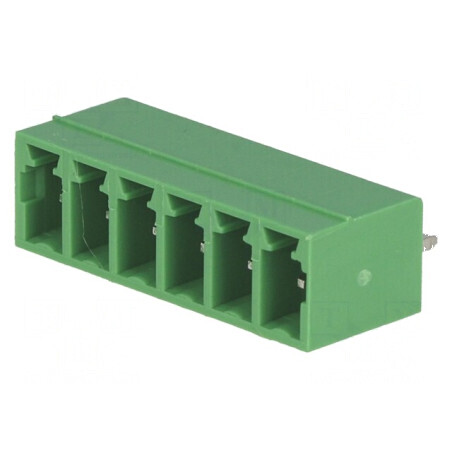 Regletă de conexiuni deconectabilă cu 6 piste de 3,81mm, tip tată | Electronic-mag.ro | Componente Electronice