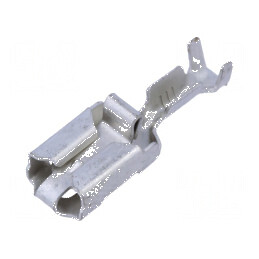 Terminal plat 6,3mm 0,8mm mamă pentru cablu 0,5-1,5mm2, crimpat | Electronic-mag.ro | Componente Electronice