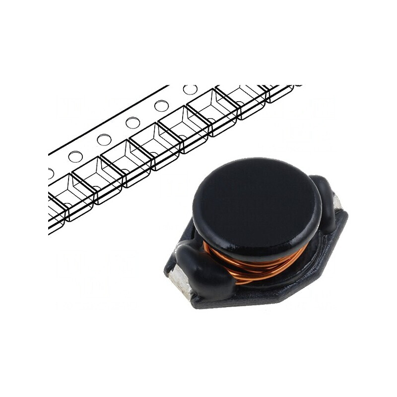Inductor SMD 220uH - 0,8A, 0,61Ω, Dimensiune B: 9,4mm | Electronic-mag.ro | Componente Electronice Inductor SMD 220uH - 0,8A, 0,61Ω, Dimensiune B: 9,4mm | Electronic-mag.ro | Componente Electronice