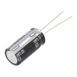 Condensator Electrolitic THT 10µF 400VDC Ø10x20mm cu Raster de 5mm | Electronic-mag.ro | Componente Electronice