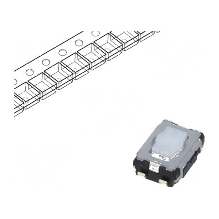Microîntrerupător TACT SPST 0,02A/15VDC SMT - Pozitie 2, Fara 2,1mm | Electronic-mag.ro | Componente Electronice