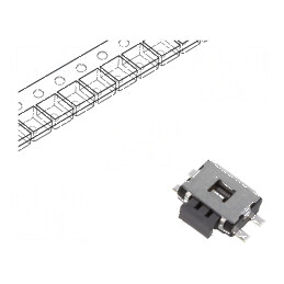 Microîntrerupător TACT SPST Pozitiv 2, 0,05A/12VDC SMT - Fără 1,6N | Electronic-mag.ro | Componente Electronice
