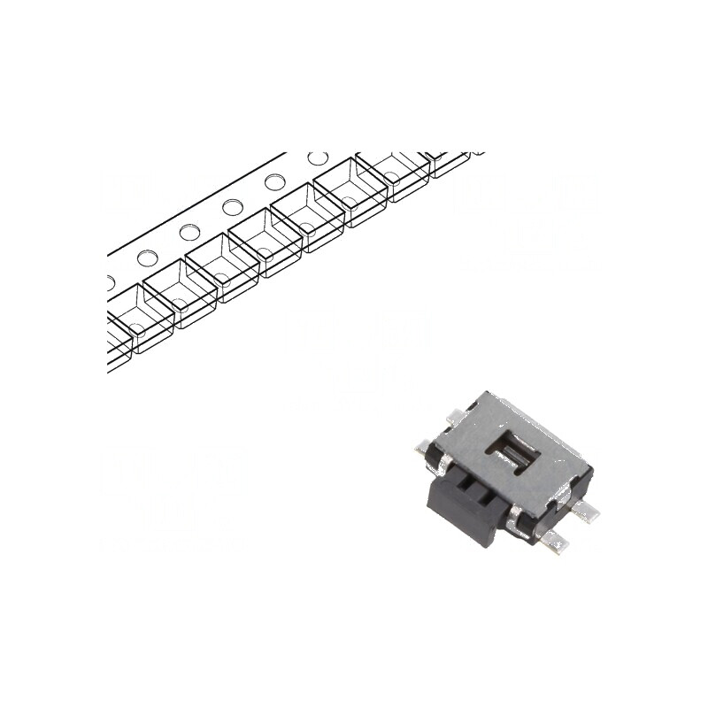 Microîntrerupător TACT SPST Pozitiv 2, 0,05A/12VDC SMT - Fără 1,6N | Electronic-mag.ro | Componente Electronice