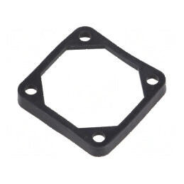 Garnitură neagră pentru montare Ø orificiu 4,5 mm - accesorii de fixare profesională | Electronic-mag.ro | Componente Electronice