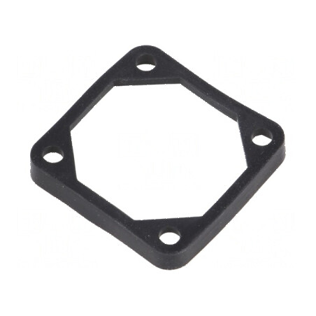 Garnitură neagră pentru montare Ø orificiu 4,5 mm - accesorii de fixare profesională | Electronic-mag.ro | Componente Electronice