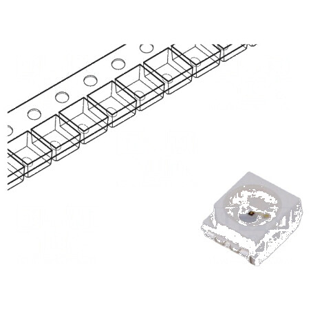 LED SMD PLCC2 Verde 11,2-40mcd 3,2x2,8x1,9mm 120° 20mA 48mW - Lumină Eficientă pentru Proiecte Electrice | Electronic-mag.ro | Componente Electronice