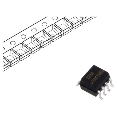 Optocuplor SMD Darlington, 1 Canal, 4kV Izolație, 30V Uce | Electronic-mag.ro | Componente Electronice
