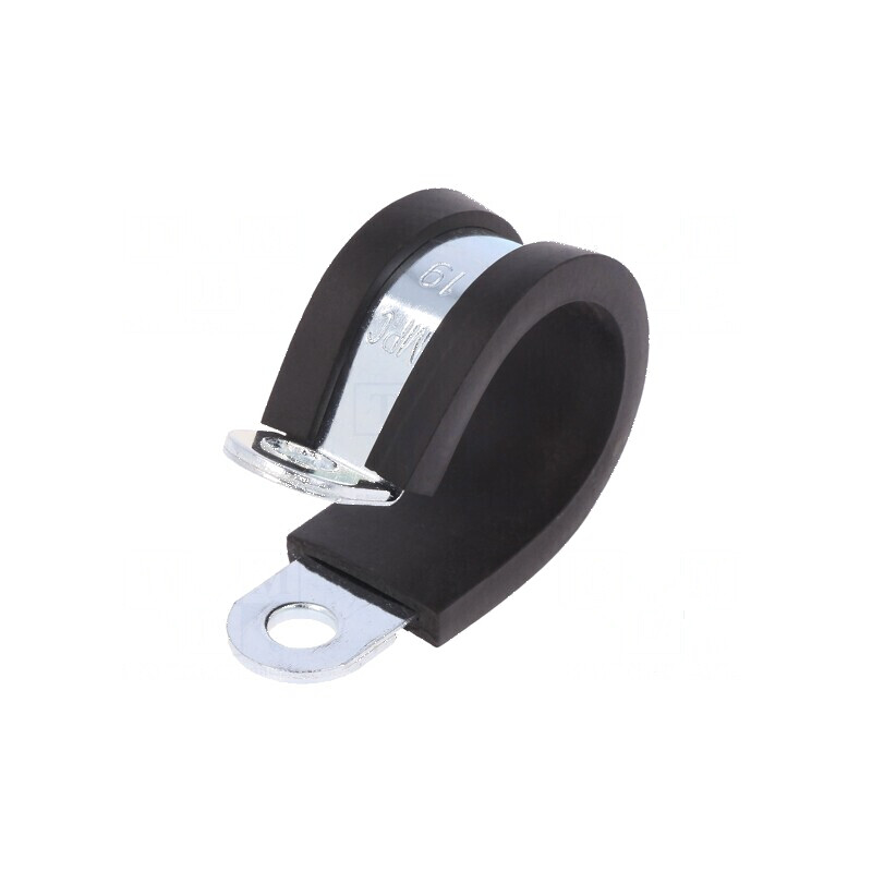 Clipsuri Øbuclă din oţel, 19mm W: 19mm, cu protecţie din EPDM | Electronic-mag.ro | Componente Electronice Clipsuri Øbuclă din oţel, 19mm W: 19mm, cu protecţie din EPDM | Electronic-mag.ro | Componente Electronice
