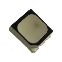 LED SMD PLCC6 RGB 3,2x2,8x1,8mm 120° 20mA - Lumina Roșie 1600mcd | Electronic-mag.ro | Componente Electronice