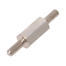 Piuliță Distanțieră 12mm cu Filet Exterior M3 Hexagonal - Componentă Metalică pentru Asamblare | Electronic-mag.ro | Componente Electronice