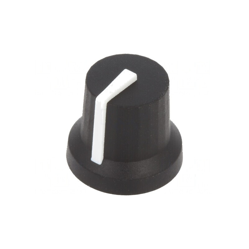 Buton rotativ cu indicator din plastic, diametru ax 6mm, dimensiuni 16,8mm x 14,5mm, guma antiderapantă | Electronic-mag.ro | Componente Electronice Buton rotativ cu indicator din plastic, diametru ax 6mm, dimensiuni 16,8mm x 14,5mm, guma antiderapantă | Electronic-mag.ro | Componente Electronice