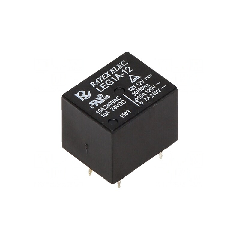 Releu electromagnetic SPST-NO 12VDC 10A/120VAC LEG pentru aplicații industriale | Electronic-mag.ro | Componente Electronice Releu electromagnetic SPST-NO 12VDC 10A/120VAC LEG pentru aplicații industriale | Electronic-mag.ro | Componente Electronice
