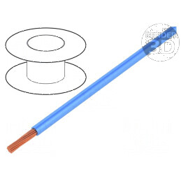 Cablu electric H05V-K, litat cu 0,35mm², PVC albastru, 300V/500V, lungime 25m | Electronic-mag.ro | Componente Electronice