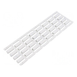 Markere poliamidă 66 albă 5,8÷7,8mm -40÷100°C cu orificiu | Electronic-mag.ro | Componente Electronice