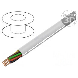 Cablu BiTprotect YTDY 8x0,5mm Rotund cu Izolație PVC Alb - Sârmă Electrica de Înaltă Calitate | Electronic-mag.ro | Componente Electronice