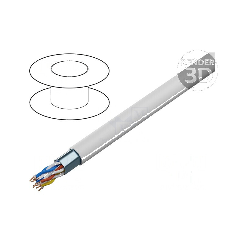 Cablu telecomunicaţii YTKSYekw 3x2x0,5mm cu sârmă din PVC alb | Electronic-mag.ro | Componente Electronice Cablu telecomunicaţii YTKSYekw 3x2x0,5mm cu sârmă din PVC alb | Electronic-mag.ro | Componente Electronice