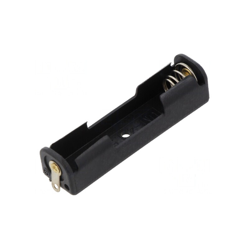 Suport AAA, R3 pentru baterii cu lipire neagră - 1 ureche | Electronic-mag.ro | Componente Electronice