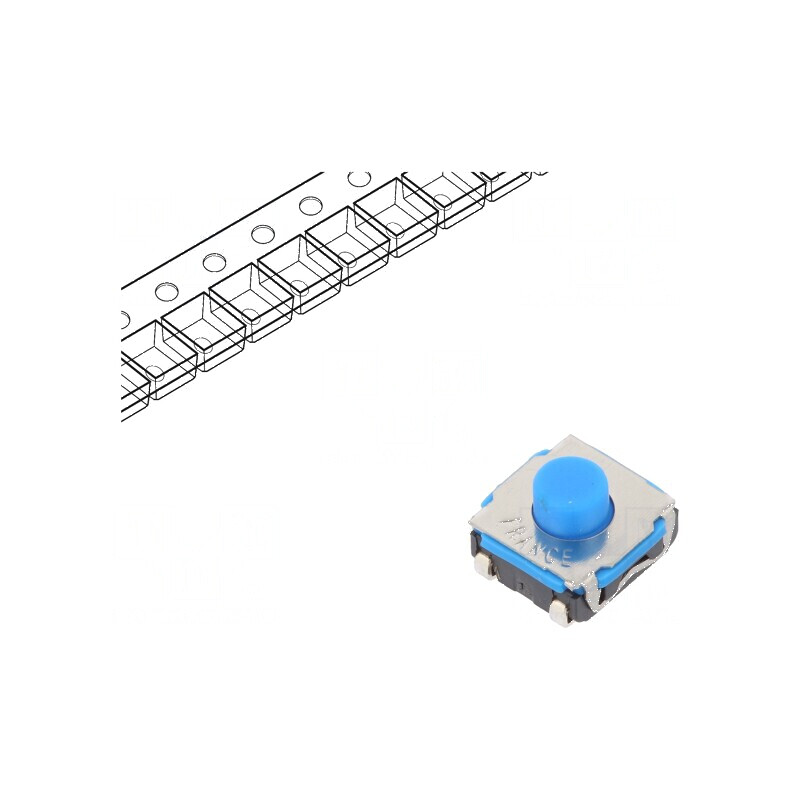 Microîntrerupător TACT SPST-NO 0,05A/32VDC SMT - Pozitie 2, Fără Acoperire | Electronic-mag.ro | Componente Electronice Microîntrerupător TACT SPST-NO 0,05A/32VDC SMT - Pozitie 2, Fără Acoperire | Electronic-mag.ro | Componente Electronice