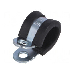 Clipsuri Øbuclă din oțel cu protecție din EPDM, 15mm W: 15mm | Electronic-mag.ro | Componente Electronice