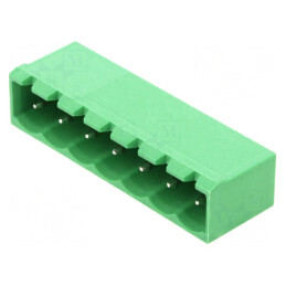 Regletă de conexiuni deconectabilă 5,08mm cu 7 piste pentru conexiuni drept tată | Electronic-mag.ro | Componente Electronice
