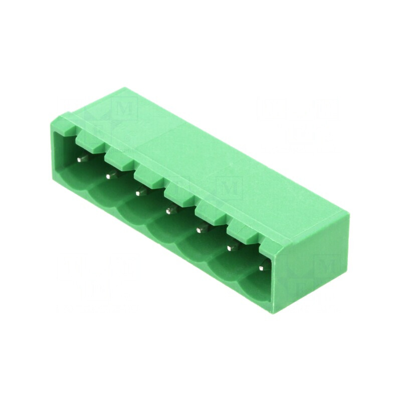 Regletă de conexiuni deconectabilă 5,08mm cu 7 piste pentru conexiuni drept tată | Electronic-mag.ro | Componente Electronice