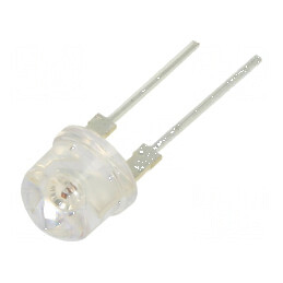 Lampa LED 8mm Roșie 100° Convexă cu Nr. Termic 2 - 14÷18lm | Electronic-mag.ro | Componente Electronice