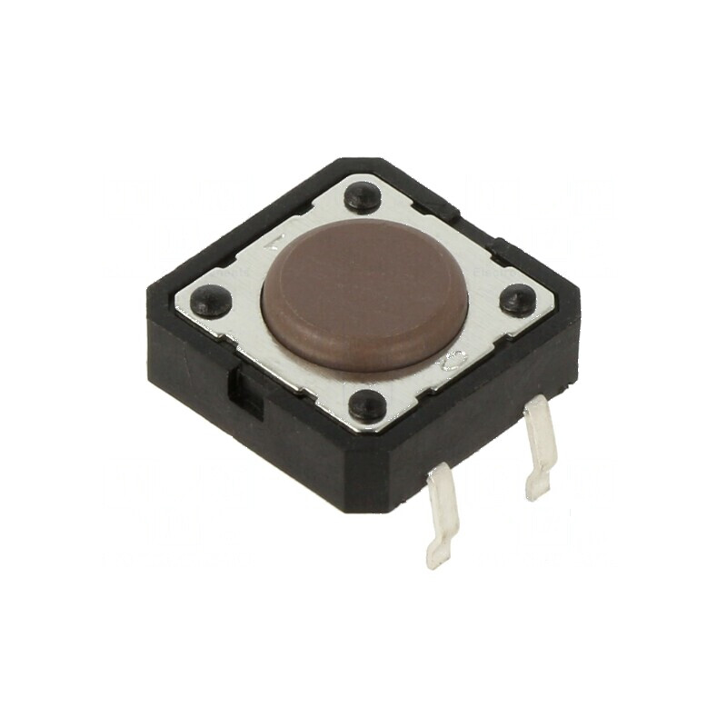 Microîntrerupător TACT SPST-NO 0,05A/12VDC THT - Pozitie 2 Fara Contact | Electronic-mag.ro | Componente Electronice