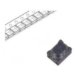 Microîntrerupător TACT SPST-NO 0,05A 16VDC SMT Pozitie 2 Fără 6N | Electronic-mag.ro | Componente Electronice