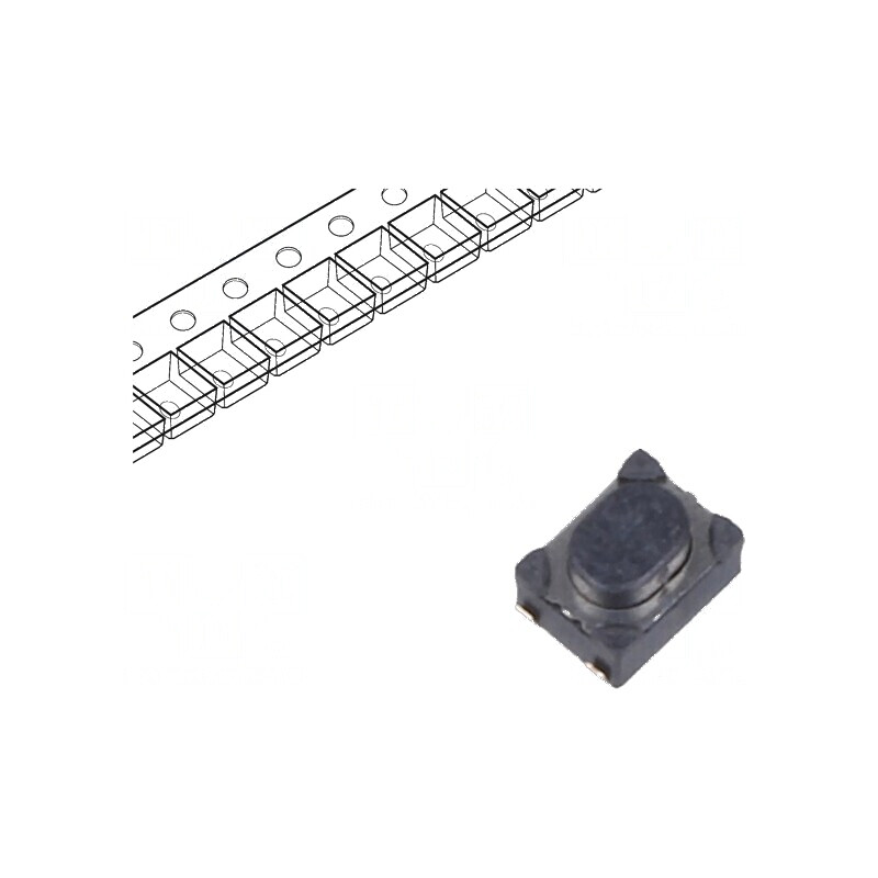 Microîntrerupător TACT SPST-NO 0,05A 16VDC SMT Pozitie 2 Fără 6N | Electronic-mag.ro | Componente Electronice Microîntrerupător TACT SPST-NO 0,05A 16VDC SMT Pozitie 2 Fără 6N | Electronic-mag.ro | Componente Electronice