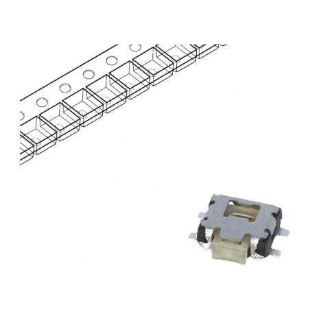 Microîntrerupător TACT SPST-NO Pozitie 2 0,05A/12VDC SMT Fără Contacte | Electronic-mag.ro | Componente Electronice