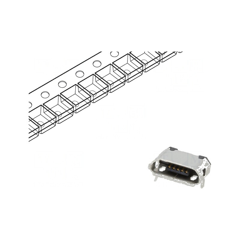 Conector USB B Micro Soclu SMT PIN 5 Orizontale USB 2.0 1,8A - Componentă Electonica | Electronic-mag.ro | Componente Electronice Conector USB B Micro Soclu SMT PIN 5 Orizontale USB 2.0 1,8A - Componentă Electonica | Electronic-mag.ro | Componente Electronice