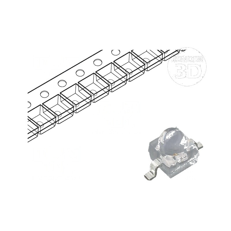 Emițător IR Gull Wing 940nm Transparent 55mW 10° SMD 100mA - Componentă Electronică pentru Aplicații IR | Electronic-mag.ro | Componente Electronice