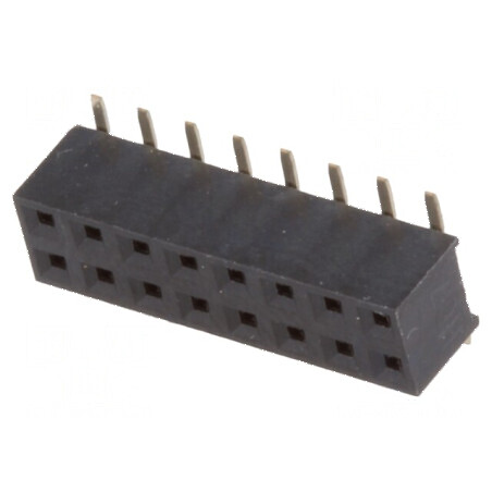 Conector şiruri pini soclu mamă 16 pini verticali 2mm SMT 2x8 | Electronic-mag.ro | Componente Electronice