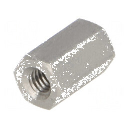 Piuliță Distanțieră Filetată 12mm cu Filet Intern M4 Hexagonală | Electronic-mag.ro | Componente Electronice