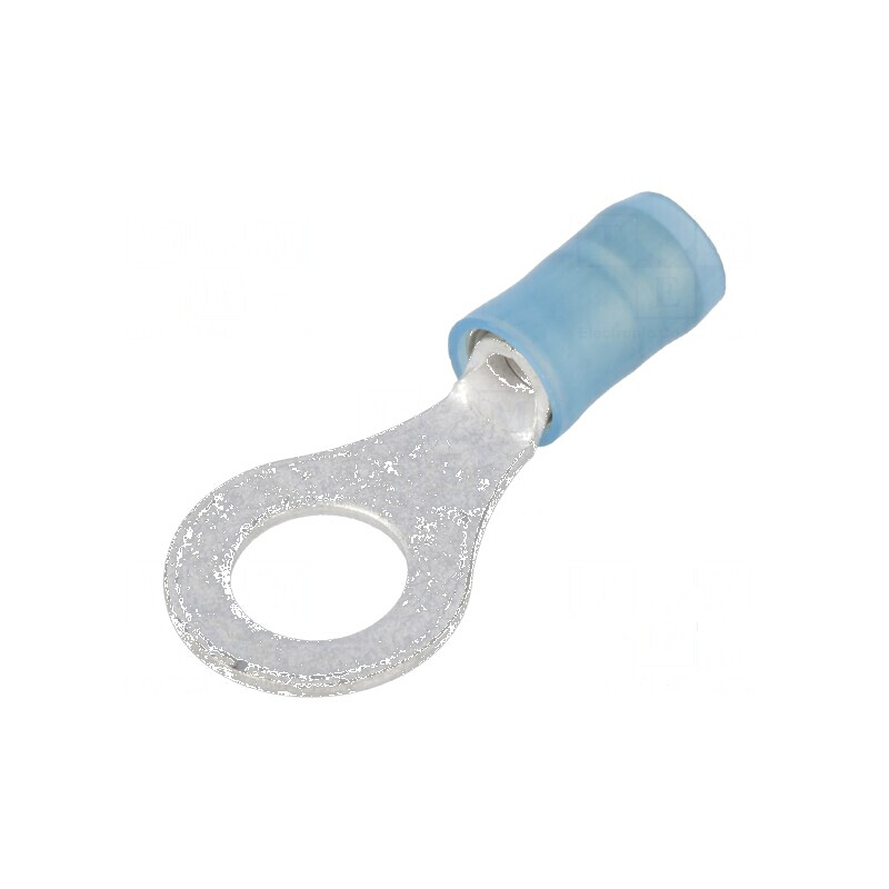 Vârf Inelar M6 Ø 6,35mm pentru Cablu Izolat, Crimpat pentru Secțiuni de 1,25-2mm² | Electronic-mag.ro | Componente Electronice Vârf Inelar M6 Ø 6,35mm pentru Cablu Izolat, Crimpat pentru Secțiuni de 1,25-2mm² | Electronic-mag.ro | Componente Electronice