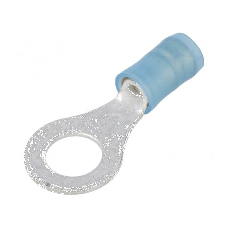 Vârf Inelar M6 Ø 6,35mm pentru Cablu Izolat, Crimpat pentru Secțiuni de 1,25-2mm² | Electronic-mag.ro | Componente Electronice