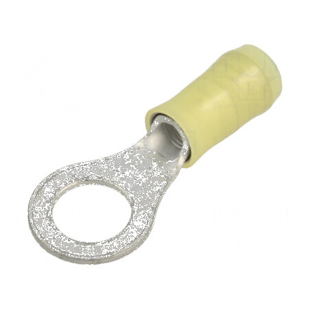 Vârf Inelar M8 Ø 8,3mm pentru Cablu Izolat din Cupru, 3÷6mm², Crimpat | Electronic-mag.ro | Componente Electronice