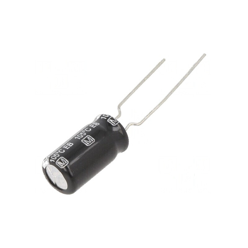 Condensator Electrolitic THT 220uF 35VDC Ø8x15mm cu Raster de 5mm | Electronic-mag.ro | Componente Electronice