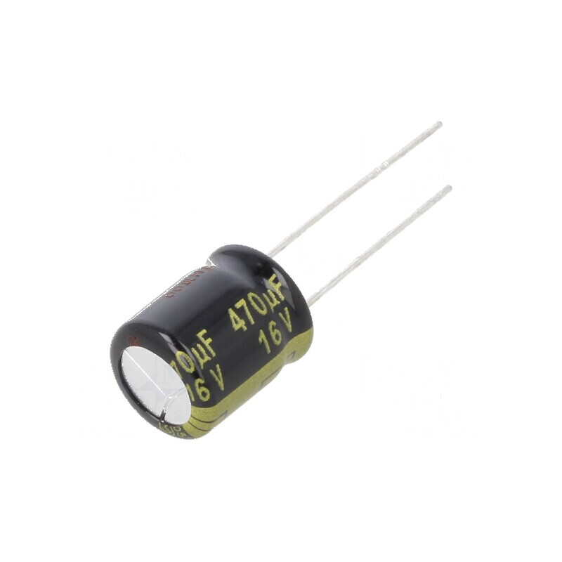 Condensator Electrolitic Low ESR THT 470µF 16VDC Ø10x12,5mm - Performanță Ridicată pentru Aplicații Electronice | Electronic-mag.ro | Componente Electronice Condensator Electrolitic Low ESR THT 470µF 16VDC Ø10x12,5mm - Performanță Ridicată pentru Aplicații Electronice | Electronic-mag.ro | Componente Electronice