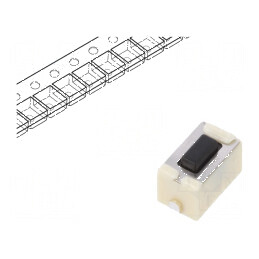 Microîntrerupător TACT SPST 0,05A/12VDC SMT 4,3mm EVQ5 - Comutator Compact pentru Circuit Electric | Electronic-mag.ro | Componente Electronice