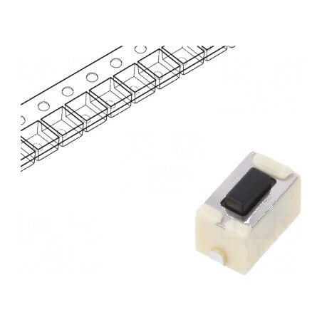 Microîntrerupător TACT SPST 0,05A/12VDC SMT 4,3mm EVQ5 - Comutator Compact pentru Circuit Electric | Electronic-mag.ro | Componente Electronice