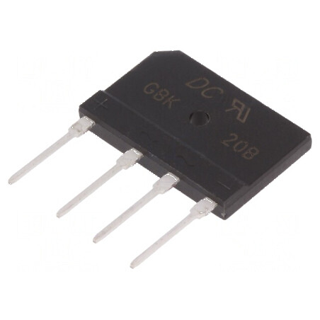 Punte Redresoare Monofazată Urmax 100V, Curent Fază: 20A, Curent Maxim: 250A, Tip Plată | Electronic-mag.ro | Componente Electronice